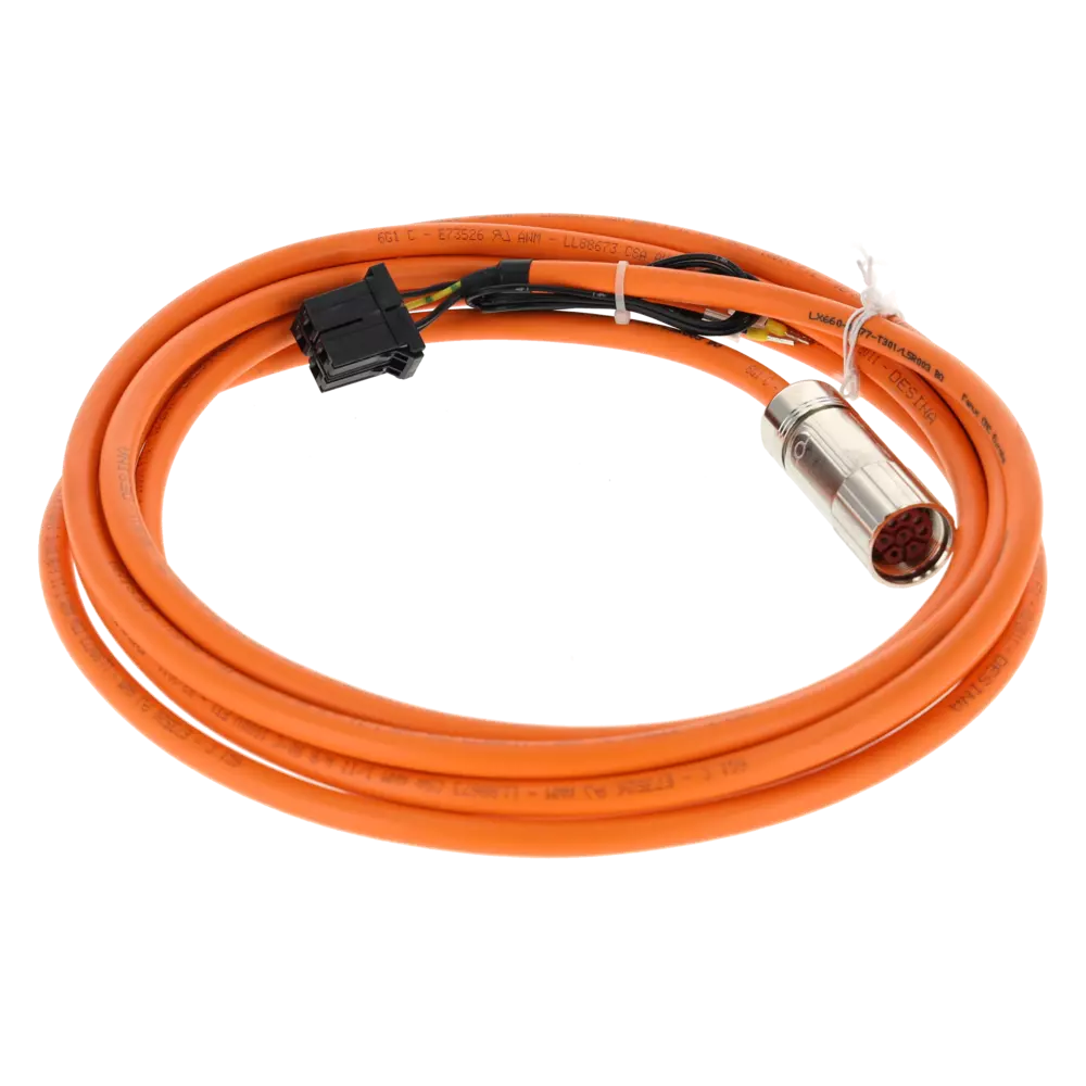 Servo güç kablosu, hat içi konnektörlü LX660-8077-T301/L5R003